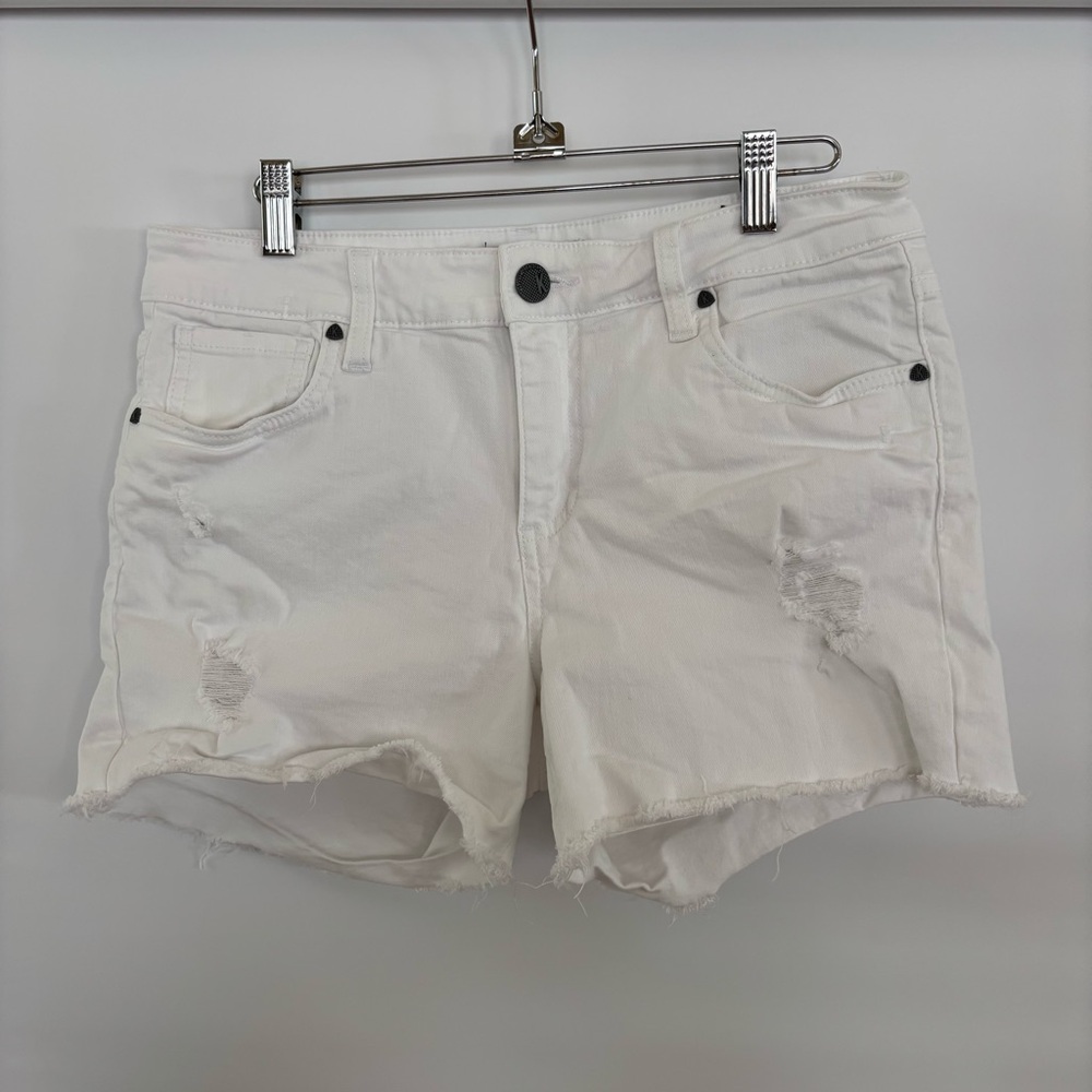 Kut From The Kloth - Women's - Gidget Fray Short - White - Size 8